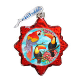 Adorno de cristal Amarante del Monte Rushmore de G. DeBrekht - Decoración navideña costera - 775483