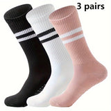 3 pares de calcetines antideslizantes para yoga y pilates con agarre para mujer, transpirables y cómodos, ideales para barra y ballet. Ideales para yoga, pilates, barra y ballet. Regalo perfecto para entusiastas del fitness.