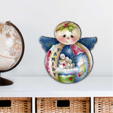 Family Snowman Christmas Door Decor by Jamie Mills-Price - Christmas Santa Snowman Decor - 8457504H