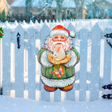 Bunny Santa Wall Door Decor by G. DeBrekht - Easter Spring Decor - 8118085H