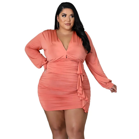 Women Autumn Plus Size Dresses - Lootquake