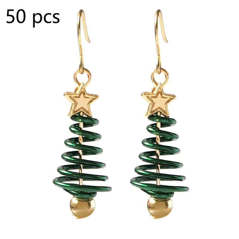 Christmas Earrings Tree Star DIY Earrings - Lootquake