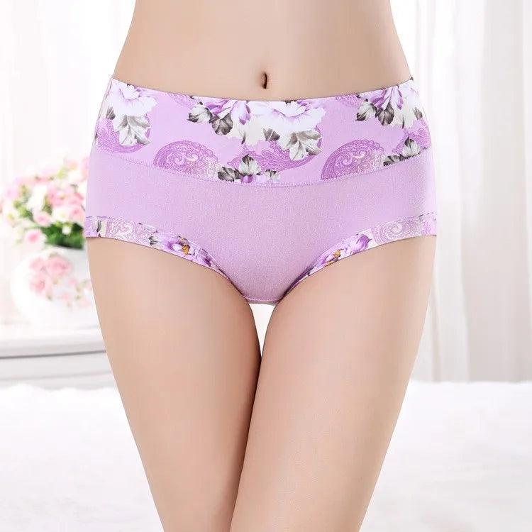 5Pcs Print Panties Women's Underwear Cute Cotton Panties Plus Size Briefs Girl Ladies Lingeries Panty Sexy Underpants For  Women