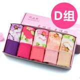 5Pcs Print Panties Women's Underwear Cute Cotton Panties Plus Size Briefs Girl Ladies Lingeries Panty Sexy Underpants For  Women