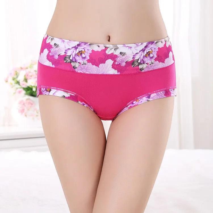 5Pcs Print Panties Women's Underwear Cute Cotton Panties Plus Size Briefs Girl Ladies Lingeries Panty Sexy Underpants For  Women