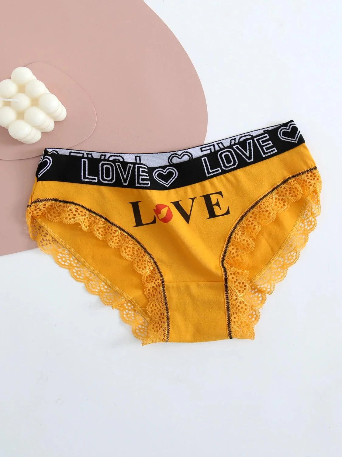 5pcs women cotton Panties Fashion Letter Printed Belt Ladies underwear Breathable Intimates Lingeries