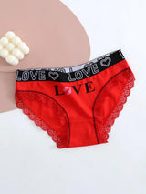 5pcs women cotton Panties Fashion Letter Printed Belt Ladies underwear Breathable Intimates Lingeries