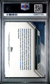 Tarjeta de baloncesto Cooper Flagg #44 Rookie RC, calificada en 2024 por Topps Bowman U. Ahora, PSA 10 Gem Mint.