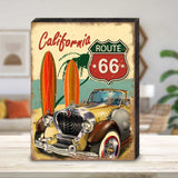 Arte mural costero de madera South Lamar Auto de Nature Wonders - Decoración costera con vida marina - 95347B