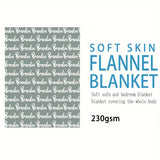 1pc Personalized Soft Flannel Blanket with Custom Name - Cozy Sofa Blanket for Son or Daughter, Unique Gift Idea with TV Blanket Function, Plush and Warm for Chilly Nights