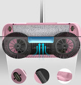 Hand Push Sweeper Household Broom Dustpan Mop Floor All-in-one Machine Gift Mop Sweeper - Lootquake