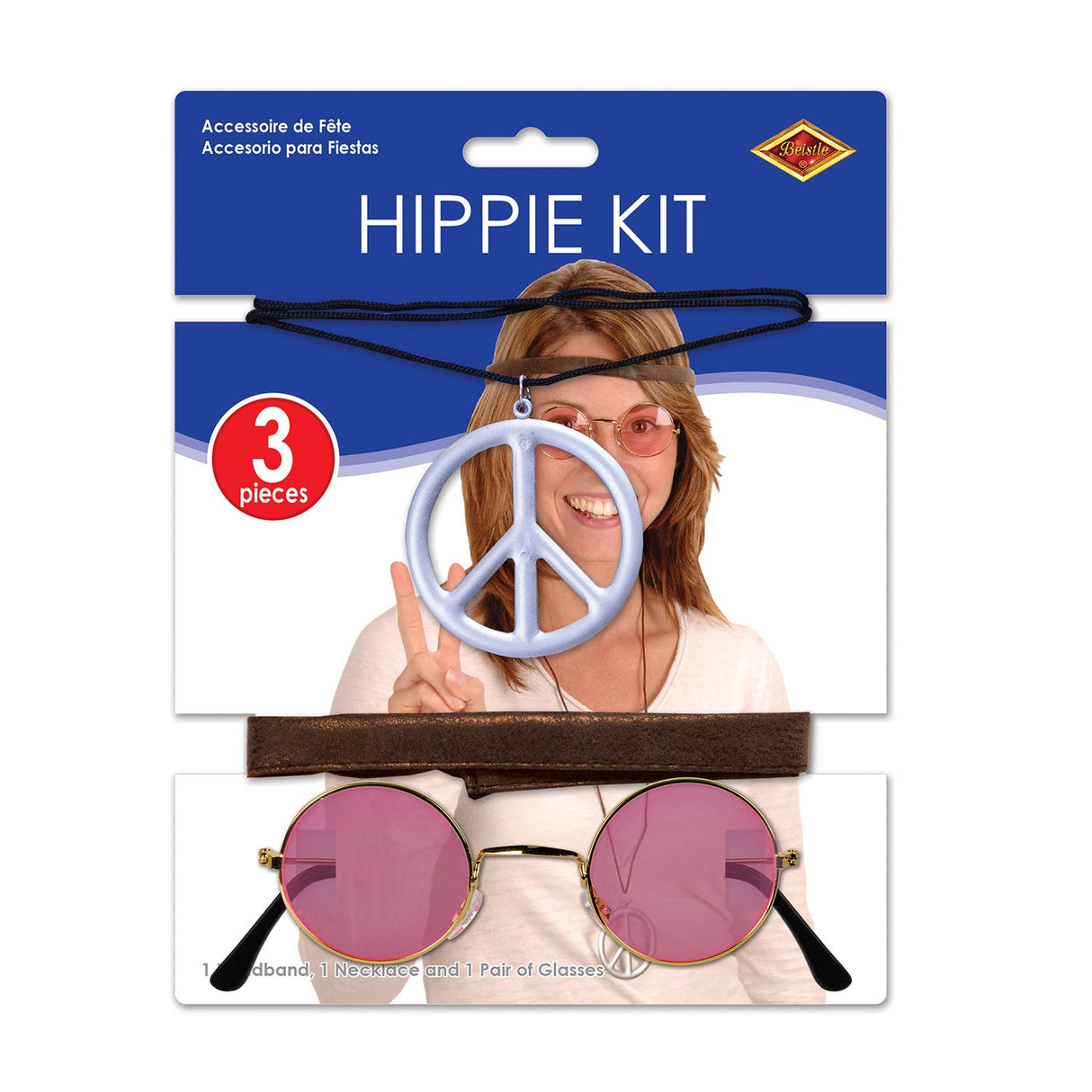 60s Groovy Hippie Costume Accessory Kit