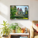 Arte mural de madera con el castillo de Aleeza de Nature Wonders - Decoración de vida silvestre - 95248B