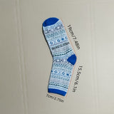 5 Pairs Women's Outdoor Socks, Warm Thick Mid-Calf Socks, Knitted, Ideal For Fall & Winter