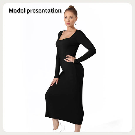Women's Fashion Simple Solid Color Dress - Lootquake