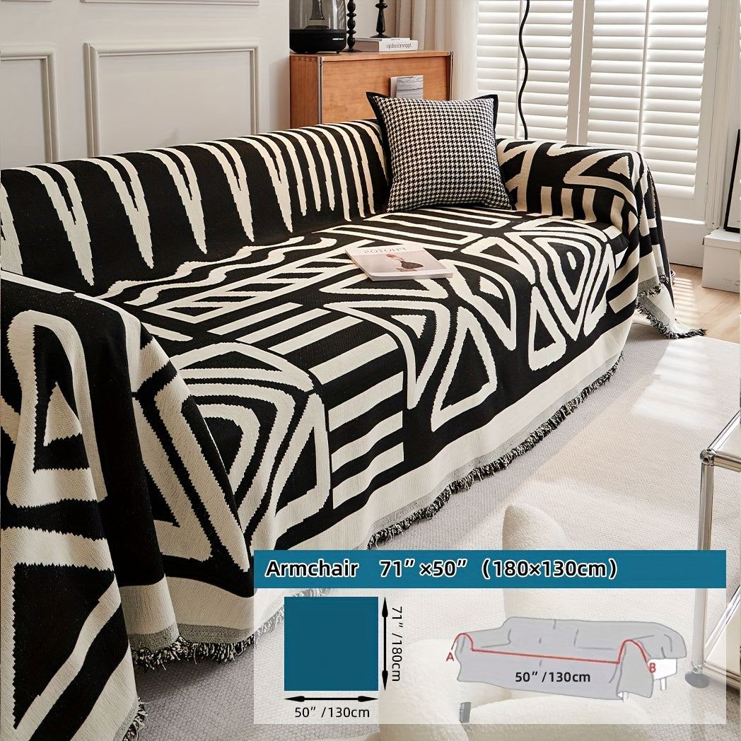 Funda de sofá estilo bohemio, antiarañazos para mascotas, antideslizante, para dormitorio, sala de estar, decoración del hogar, manta de sofá