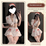 Sexy Lingerie And Nurse Uniform Set - Lootquake