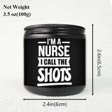 1pc Lavender Scented Candle 5.3Oz Soybean Wax Best Nurse Ever Gifts Idea for Women Men RN Friend Nursing Supervisor Bestie Guy Cowoker Him Her on Practitioner School Nurse Graduation Thank You Appreciation Birthday Christmas