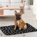 6 pack Cozy 24x28 Inch Paw Print Blanket for Dogs and Cats - Soft and Warm Bed Cover for Ultimate Comfort Christmas Gift