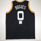 Camiseta de baloncesto negra de Muggsy Bogues Space Jam Monstars autografiada/firmada, PSA/CÓDIGO DE AUTÉNTICO DE ADN