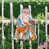 Decoración navideña para puerta "Tesoro invernal" de G. DeBrekht - Decoración navideña de Papá Noel y muñeco de nieve - 8114500H