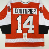 Camiseta de hockey naranja de Filadelfia autografiada/firmada por Sean Couturier (JSA COA)