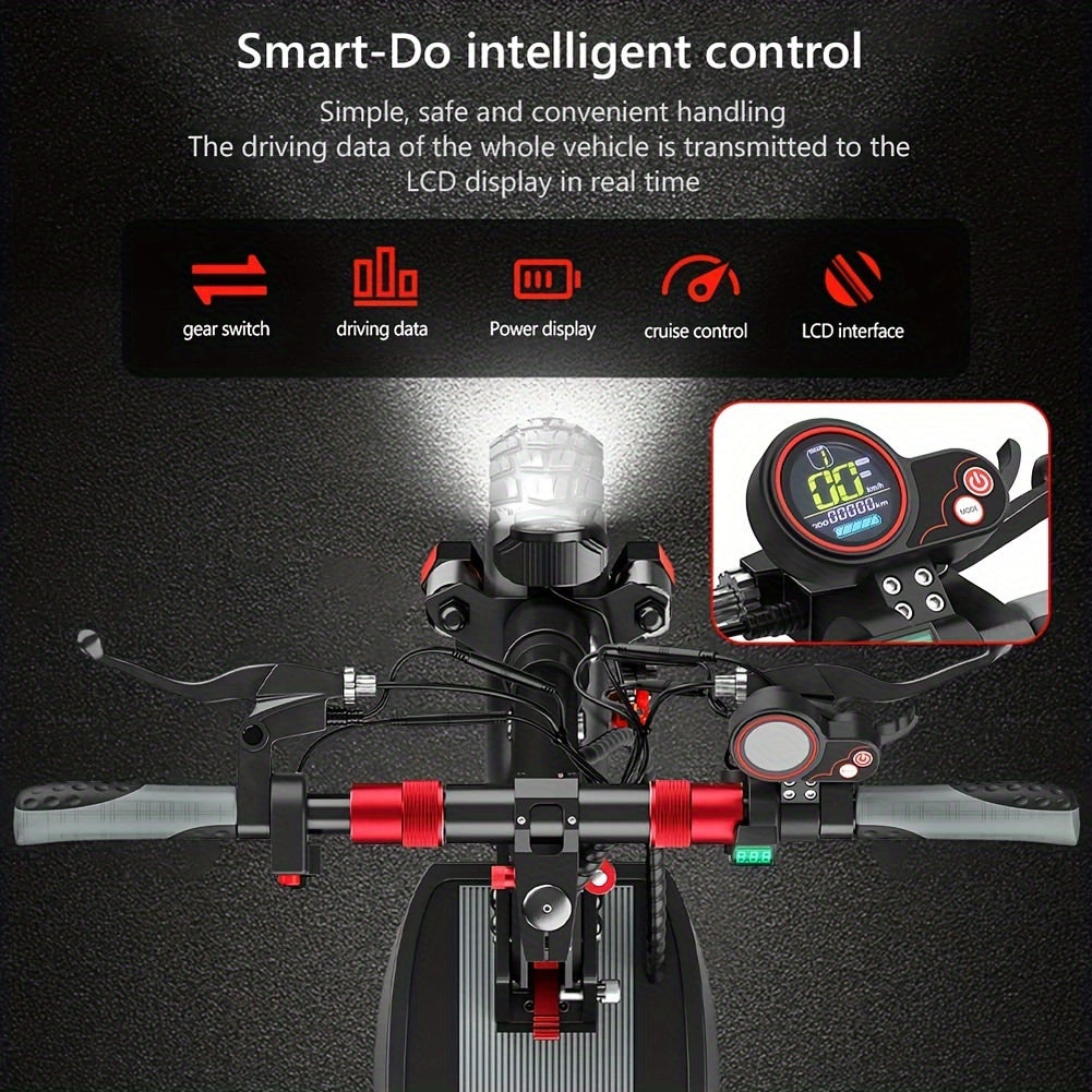 1 Ninebot M4 Adult Electric Scooter - Foldable Commuter Model with 600W Motor, 10-inch Pneumatic Tires, Dual Suspension & Braking System, Cruise Control, Seat for Pets, 31-Mile Range, Fast Charging, Black Aluminum Alloy, U.S.