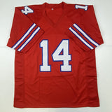 Camiseta de fútbol americano autografiada/firmada por Stefon Diggs, color rojo búfalo, Beckett BAS COA