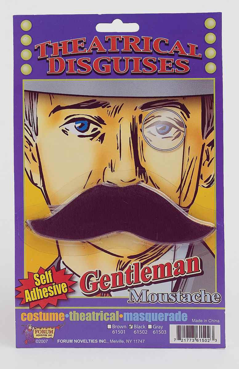 Halloween Costume Moustaches British Moustache Black
