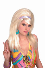 Costume Wigs 60's Mod Woman Wig Blonde