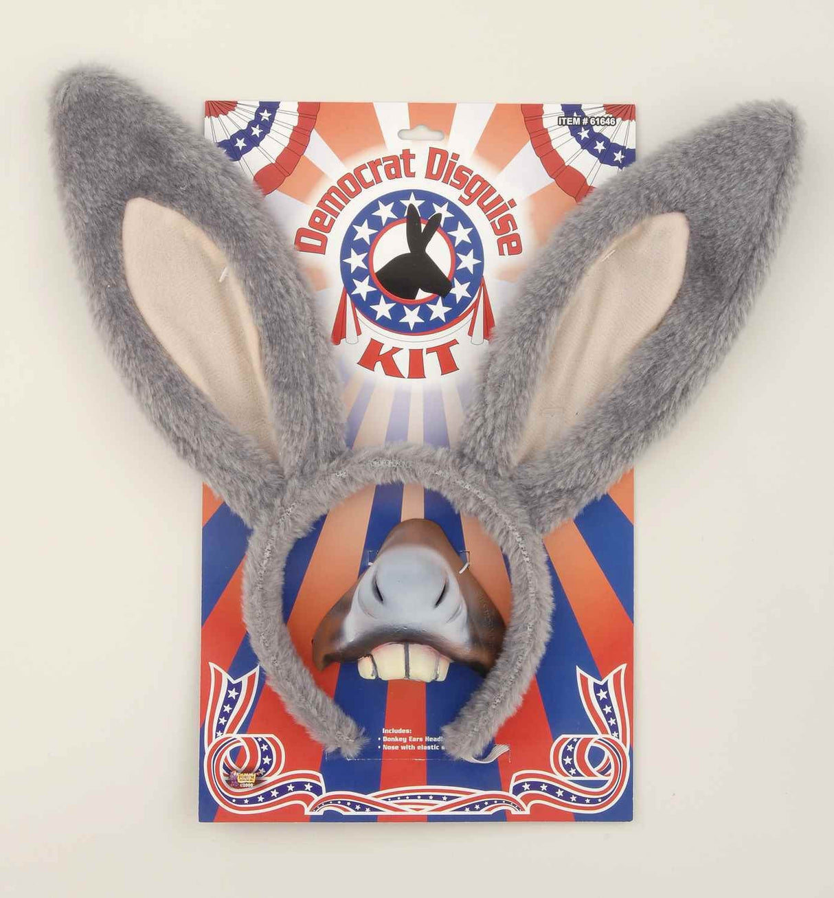 Democrat Donkey Ears and Nose Set