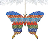 Quilted Butterfly Wooden Ornaments by G. DeBrekht - Easter Spring Decor - 8198718