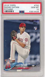 Graded 2018 Topps Shohei Ohtani #700 Pitching Rookie RC Baseball Card PSA 10 Gem Mint