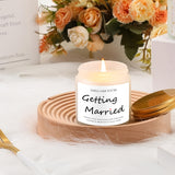 Lavender Bliss Bridal Shower Candle - 3.5oz Soy Wax Scented Candle with True Love & Happy Ever After Aroma, Ideal for Engagement, Bachelorette Party & Wedding Gifts, Infused with Lavender Essence, Wedding Favor Candle|Elegant