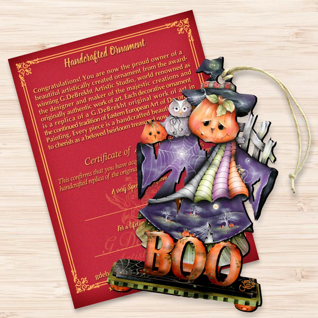 Adornos de madera "This Boos for You" de Jamie Mills-Price - Decoración de Halloween para Acción de Gracias - 8457407