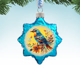 Blue Sparrow Mercury Glass Ornaments by G. Debrekht - Wildlife Holiday Decor - 776007