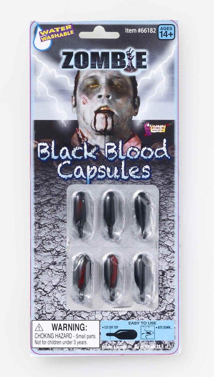 Black Zombie Blood Capsules
