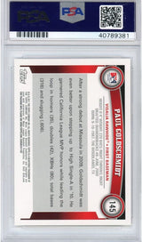 Tarjeta de béisbol Topps Pro Debut Paul Goldschmidt #145 Rookie RC, clasificada en 2011, PSA 10 Gem Mint