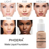 PHOERA Full Coverage Liquid Matte Foundation