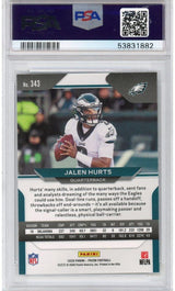 Graded 2020 Panini Prizm Jalen Hurts #343 Rookie RC Football Card PSA 10 Gem Mint
