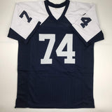Camiseta de fútbol americano autografiada/firmada de Bob Lilly HOF 80 Dallas Thanksgiving Day JSA COA