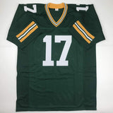 Camiseta de fútbol americano verde de Green Bay autografiada/firmada por Davante Adams (JSA COA)