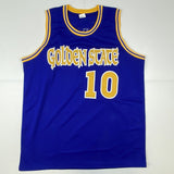 Autographed/Signed Tim Hardaway Golden State Blue Basketball Jersey JSA COA
