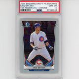 Graded 2014 Bowman Draft Picks Chrome Kris Bryant #CTP62 Rookie RC Baseball Card PSA 10 Gem Mint