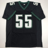Camiseta de fútbol negra de Filadelfia autografiada/firmada por Brandon Graham (JSA COA)