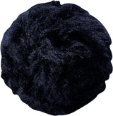 4" Black Plush Fluffy Bunny Tail