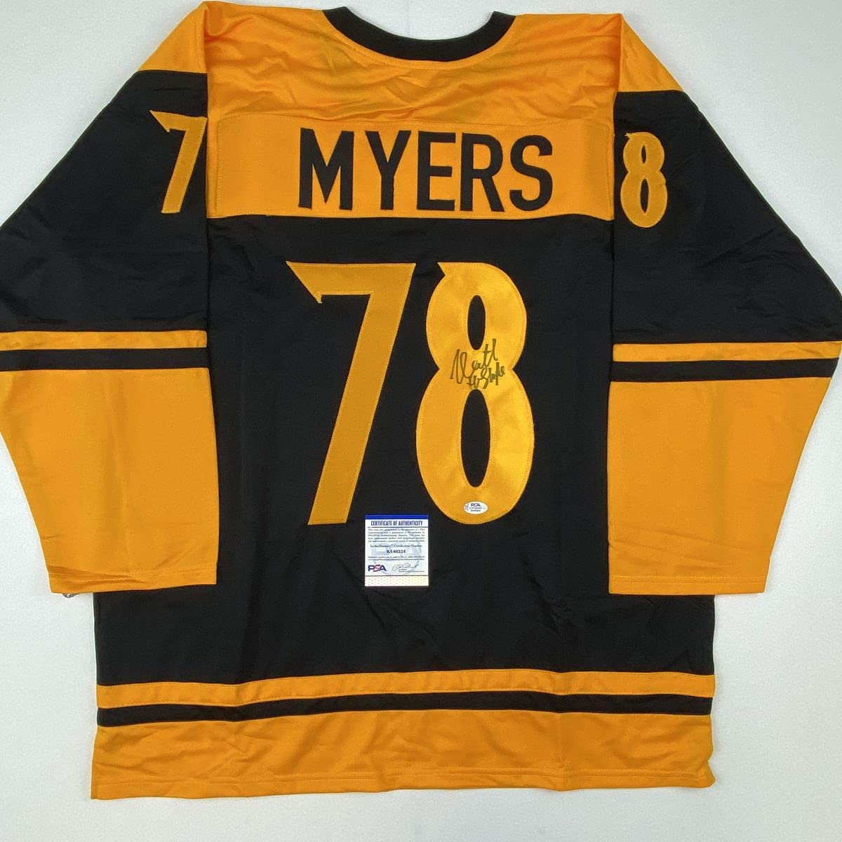 Camiseta negra de Halloween de Michael Myers, autografiada y firmada por Nick Castle, PSA y COA de ADN