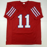 Autographed/Signed Andre Ware 89 Heisman Houston Red College Football Jersey JSA COA