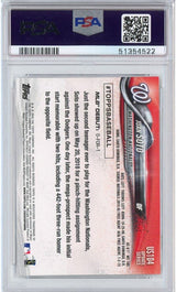 Tarjeta de béisbol de Juan Soto #US104 Rookie RC, actualización Topps 2018, PSA 10 Gem Mint