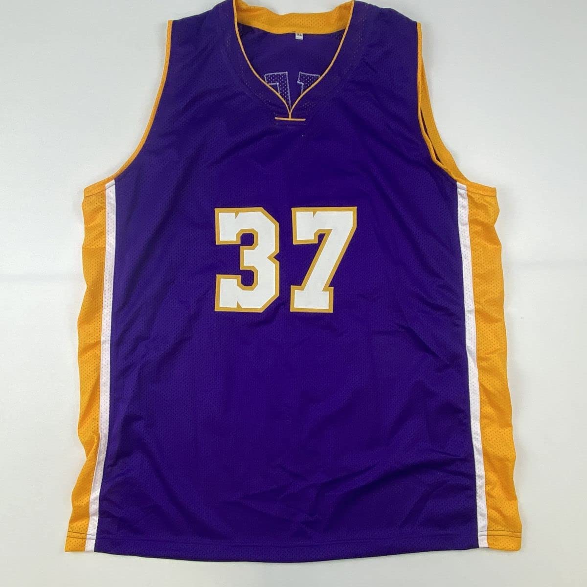 Autographed/Signed Ron Artest Los Angeles LA Purple Basketball Jersey PSA/DNA COA